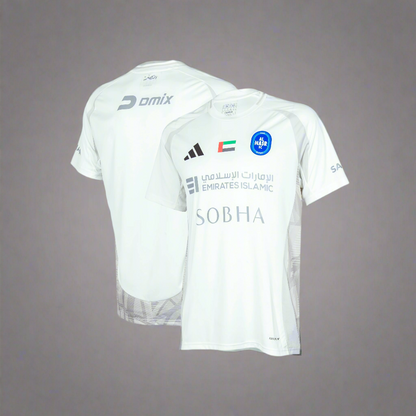 Al Nasr FC Jersey White Adidas Kids 2024-2025