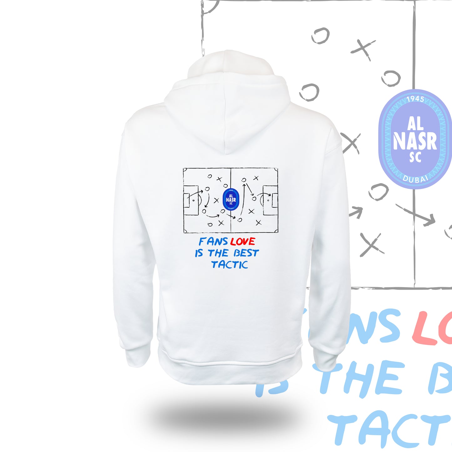 Al Nasr FC Hoodie White