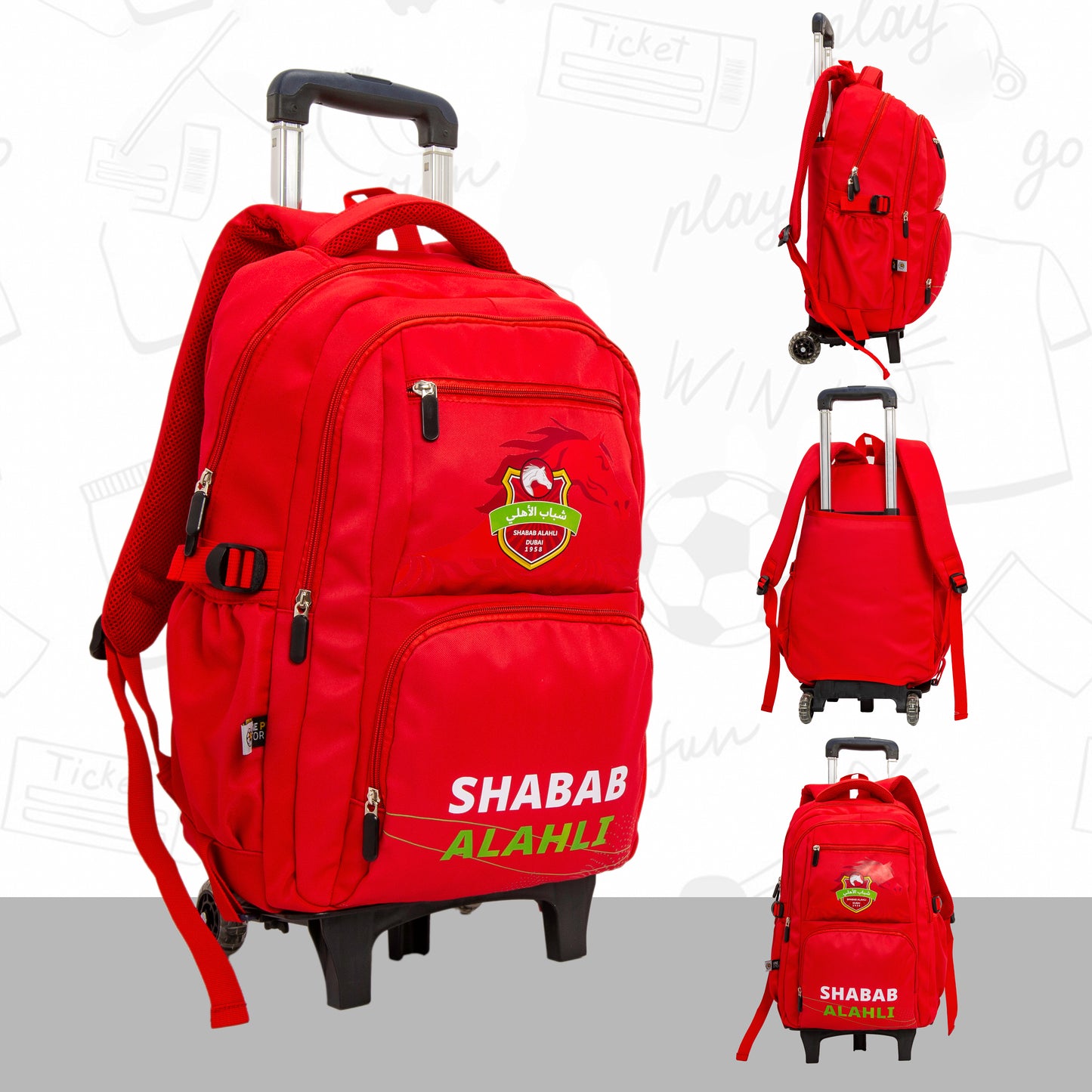 School Bag with Accessories Shabab Al Ahli FC