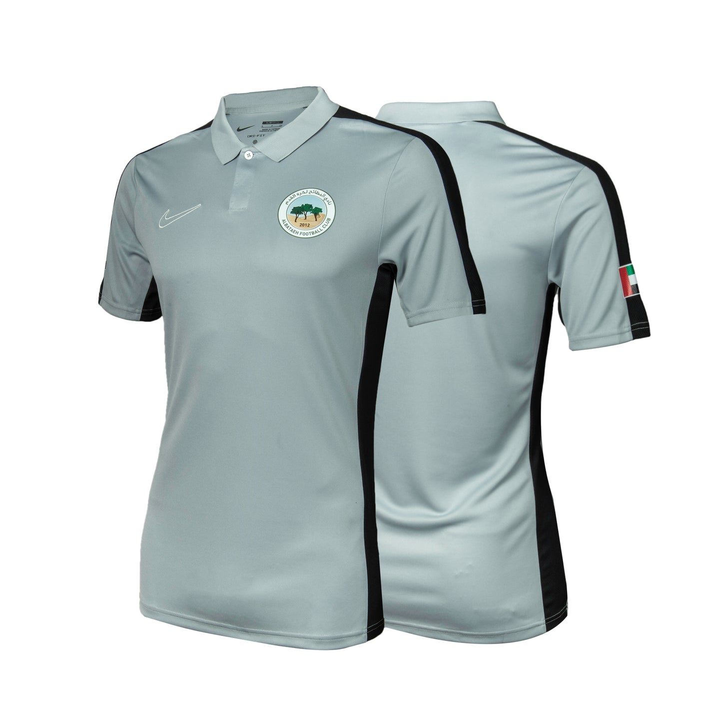 Al Bataeh FC-Polo T-Shirt Gray with Black 2024-2025